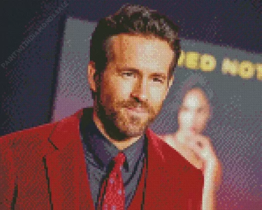 Ryan Reynolds In Red Notice Diamond Painting