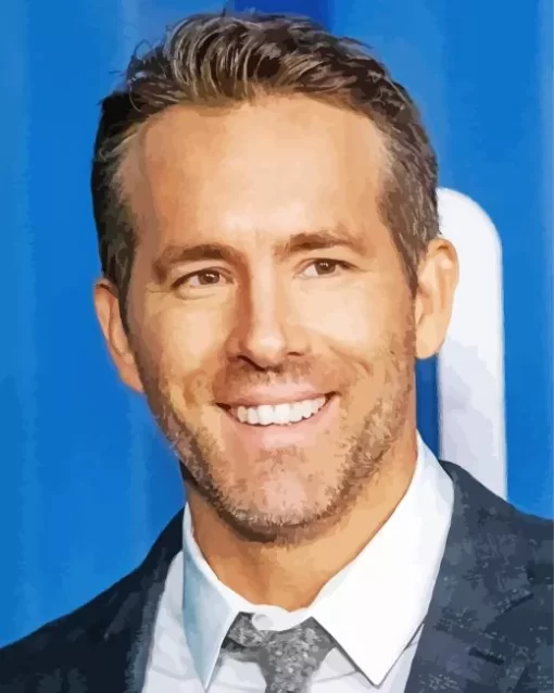 Ryan Reynolds Smiling Diamond Painting