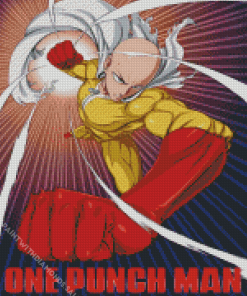 Saitama One Punch Man Poster Diamond Dotz