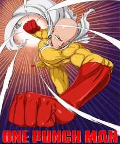 Saitama One Punch Man Poster Diamond Paints