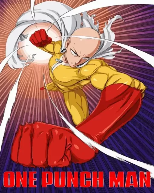 Saitama One Punch Man Poster Diamond Paints