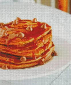 Salted Caramel Hot Chocolate Pancakes Diamond Painting