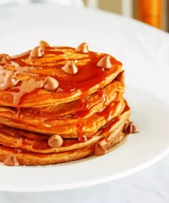 Salted Caramel Hot Chocolate Pancakes Diamond Painting