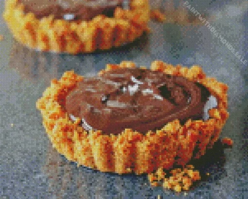 Salted Caramel Chocolate Tarts Diamond Painting