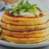 Savory Cheese Pancakes Diamond Painting