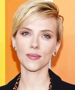 Scarlett Johansson In Short Hair Diamond Painting