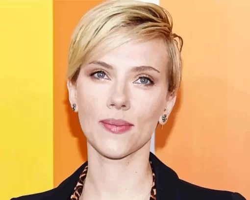 Scarlett Johansson In Short Hair Diamond Painting