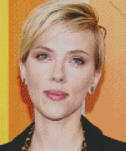 Scarlett Johansson In Short Hair Diamond Painting