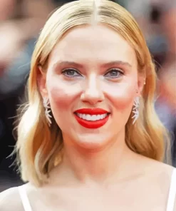 Scarlett Johansson Smiling Diamond Painting