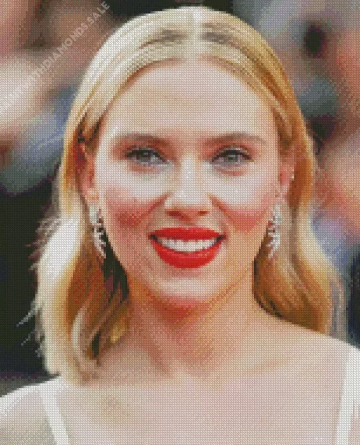 Scarlett Johansson Smiling Diamond Painting