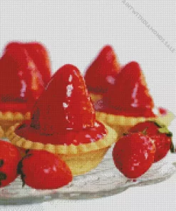 Scottish Strawberry Tarts Diamond Painting