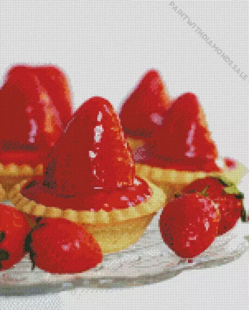 Scottish Strawberry Tarts Diamond Painting