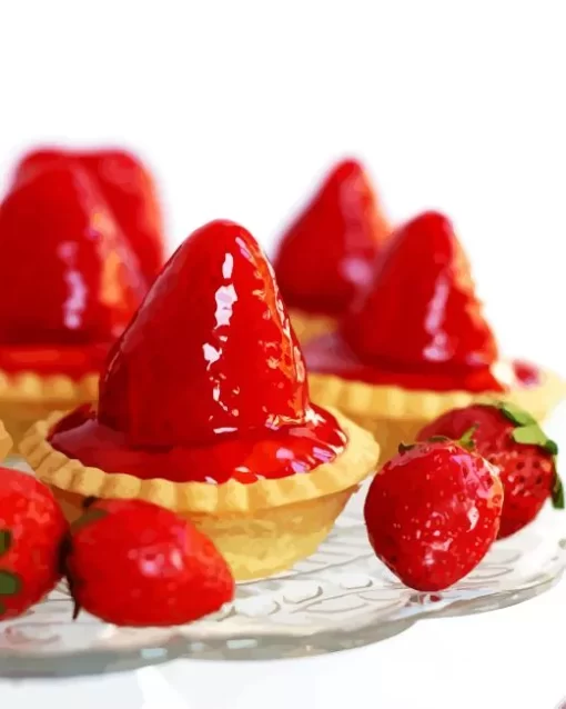 Scottish Strawberry Tarts Diamond Painting