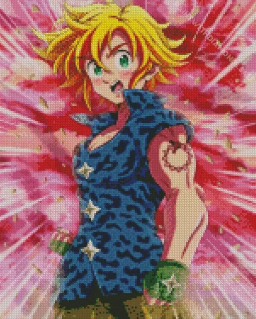 Seven Deadly Sins Meliodas Character Diamond Paintings