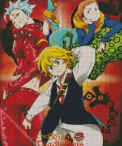 Seven Deadly Sins Poster Diamond Paintings