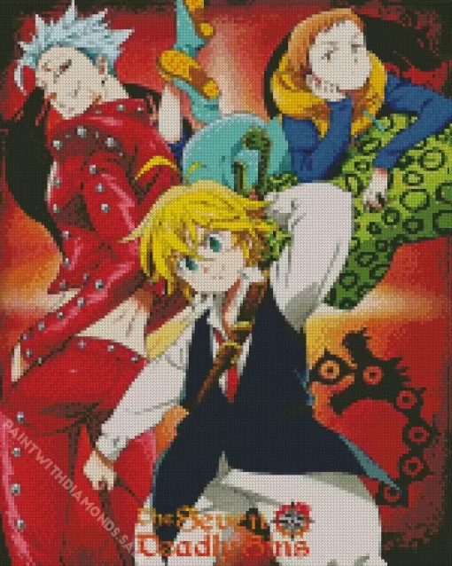 Seven Deadly Sins Poster Diamond Paintings