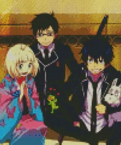 Shiemi With Yukio Okumura And Rin Diamond Paints