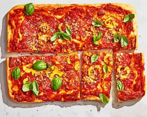 Sicilian Pizza Diamond Painting