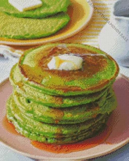 Spinach Pancakes Diamond Painting