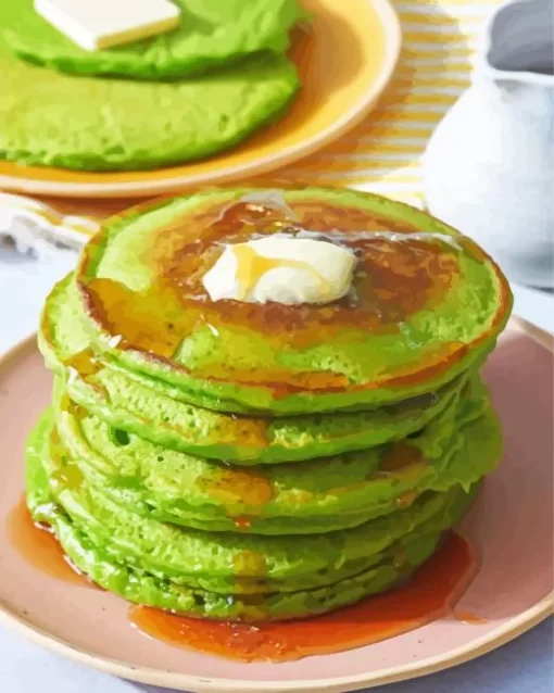 Spinach Pancakes Diamond Painting