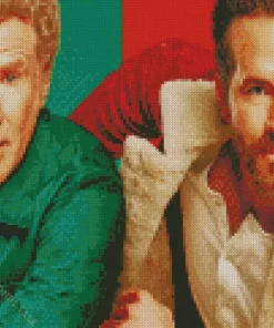 Spirited Ryan Reynolds Diamond Painting