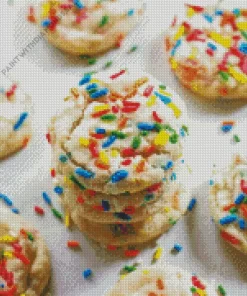 Sprinkle Cookies Close Up Diamond Painting