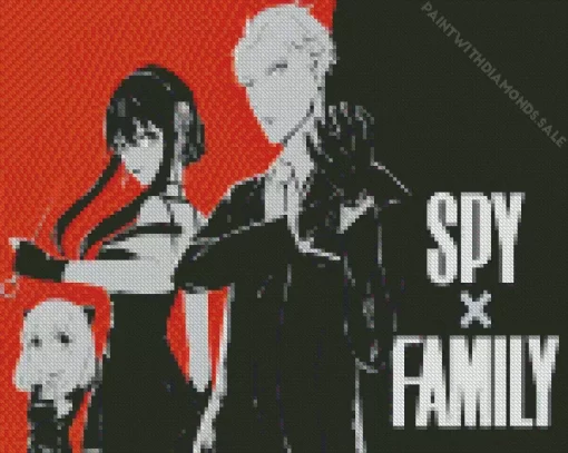 Spy x Family Illustration Poster Diamonds By Numbers