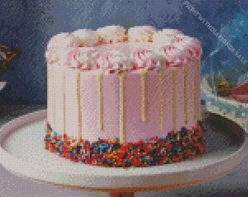 Strawberry Cake Diamond Painting