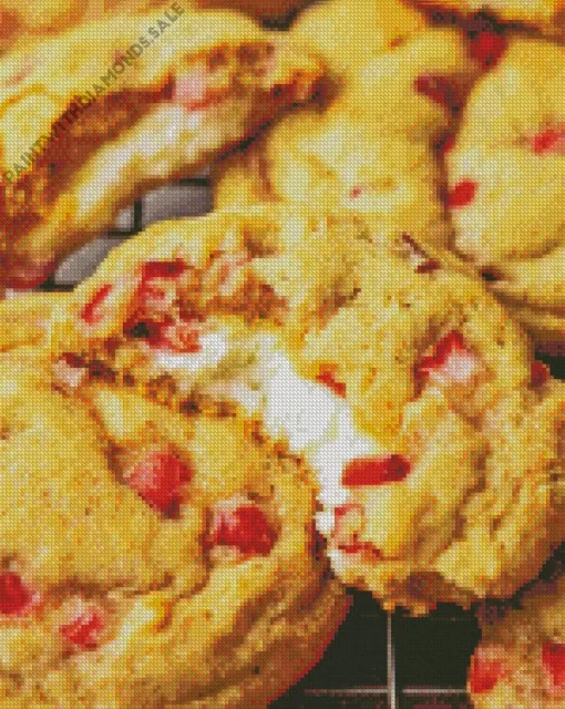 Strawberry Cheesecake Cookies Diamond Painting