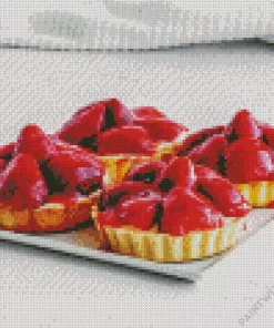 Strawberry Custard Tarts Diamond Painting