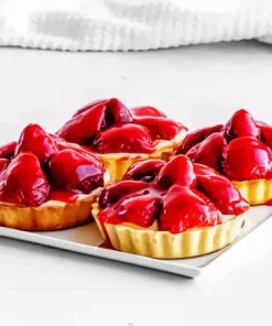 Strawberry Custard Tarts Diamond Painting