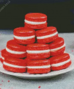 Strawberry Macarons Diamond Painting