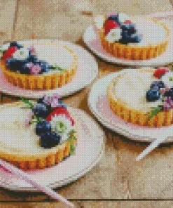 Sugar Cookie Fruit Tarts Diamond Painting