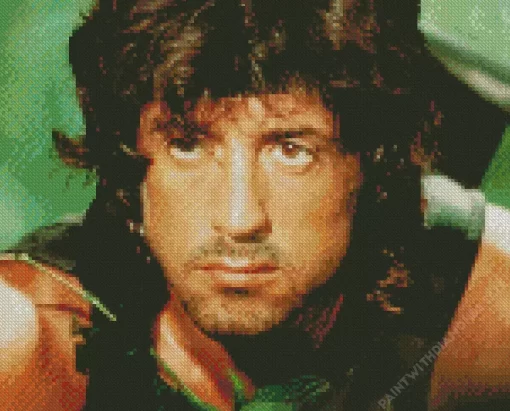 Sylvester Stallone As John Rambo Diamond Painting