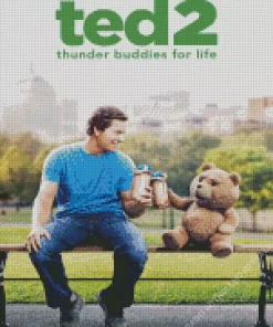 Ted 2 Mark Wahlberg Diamond Painting