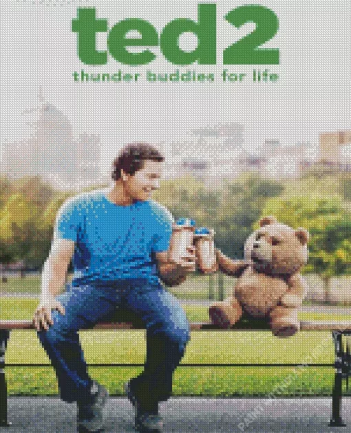 Ted 2 Mark Wahlberg Diamond Painting