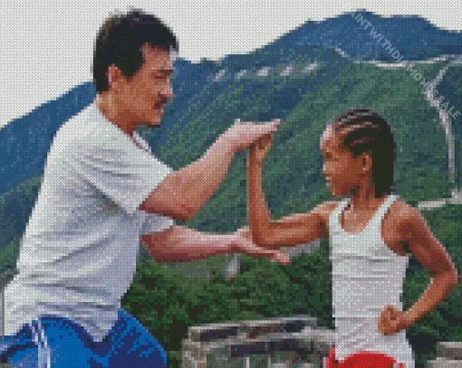 The Karate Kid 2010 Jackie Chan Jaden Smith Diamond Painting