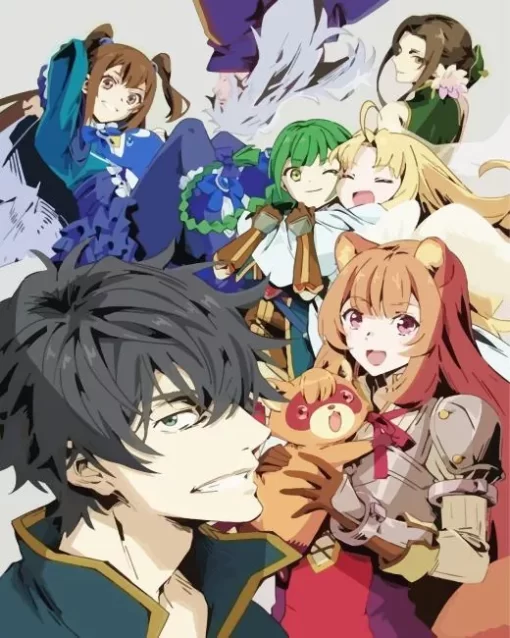 The Rising Of The Shield Hero characters Diamond With Numbers