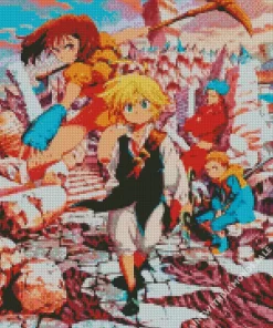 The Seven Deadly Sins Manga Serie Diamond Paintings