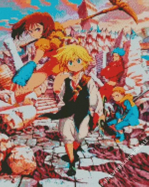 The Seven Deadly Sins Manga Serie Diamond Paintings