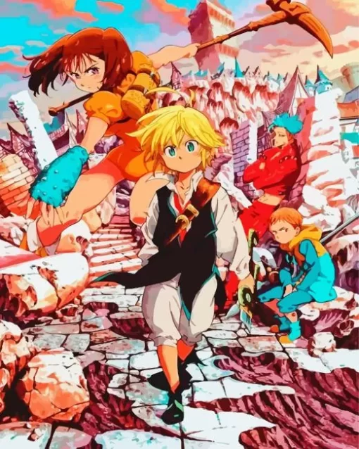 The Seven Deadly Sins Manga Serie Diamond With Numbers