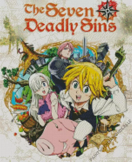 The Seven Deadly Sins Poster Diamond Paintings