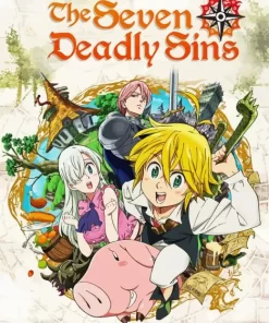 The Seven Deadly Sins Poster Diamond With Numbers