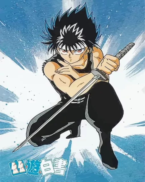 The Swordsman Hiei Diamond With Numbers