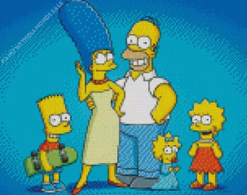 The Simpsons Characters Diamond Painting