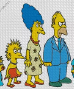 The Simpsons Family Diamond Painting