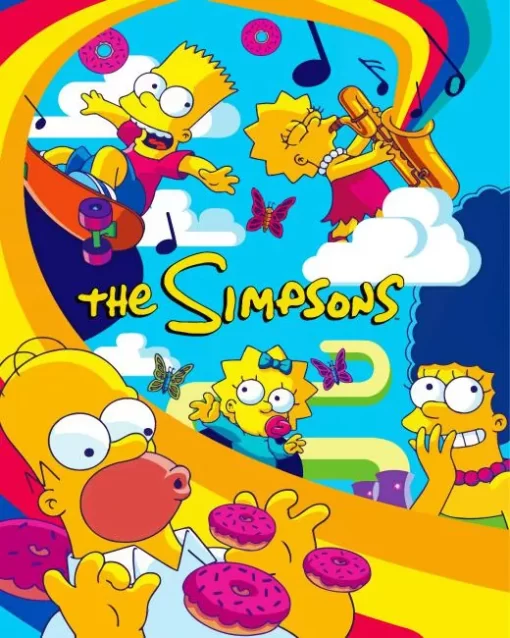 The Simpsons Having Fun Diamond Painting