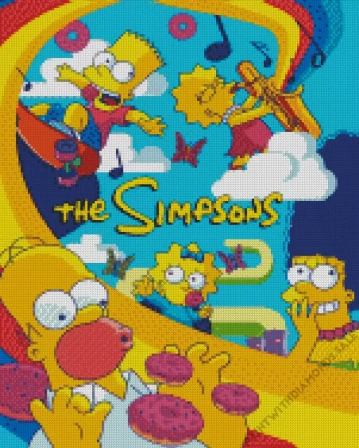 The Simpsons Having Fun Diamond Painting