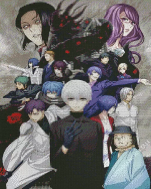 Tokyo Ghoul All Characters Diamond Paintings