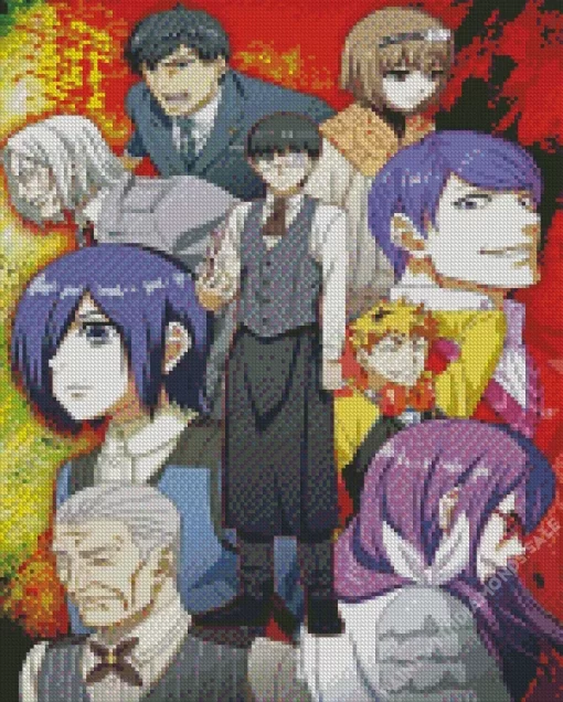 Tokyo Ghoul Manga Serie Characters Diamond Dotz